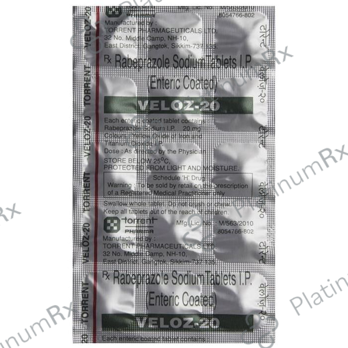 Veloz 20mg Tablet 15s