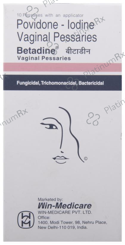 Betadine 10% Vaginal Pessaries 10s