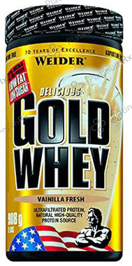 Weider Gold Whey Protein Powder Vanilla Fresh