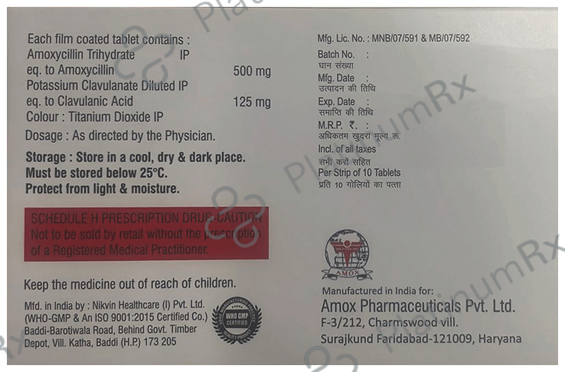 Viviclav 625 Tablet