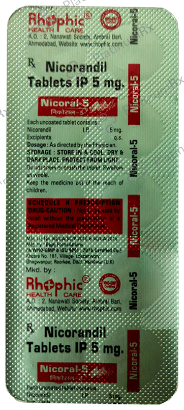 Nicoral 5 Tablet 10 Tablet Rhophic Health Care