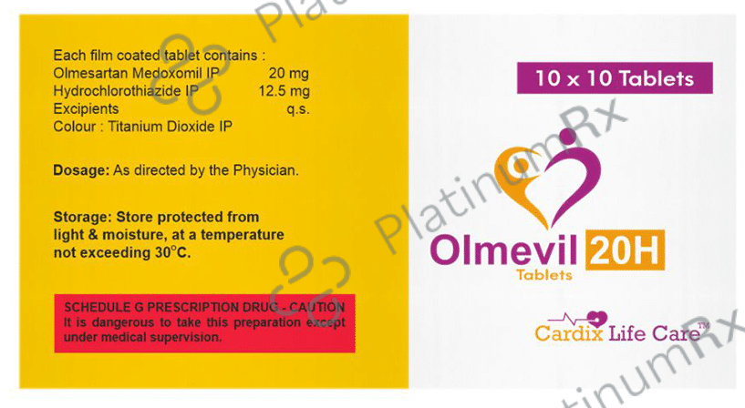 Olmevil H 12.5mg/20mg Tablet