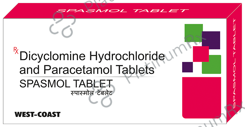 Spasmol Tablet 10 Tablet West-Coast Pharma Works