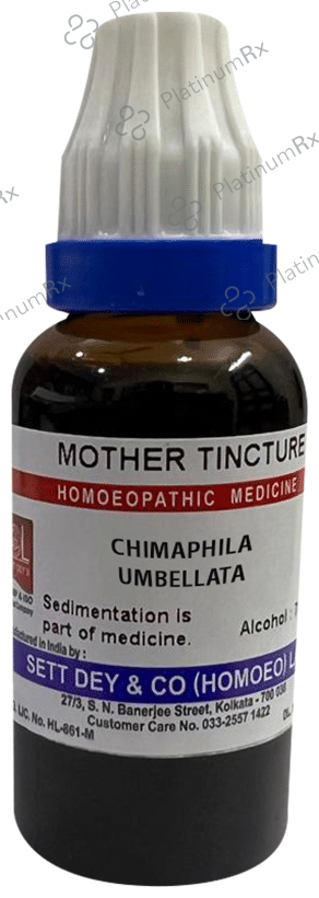 Sett Dey Chimaphila Umbellata Mother Tincture