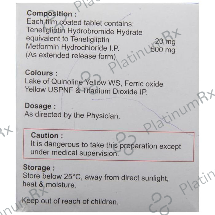 Tiban M 20/500mg Tablet ER 15s