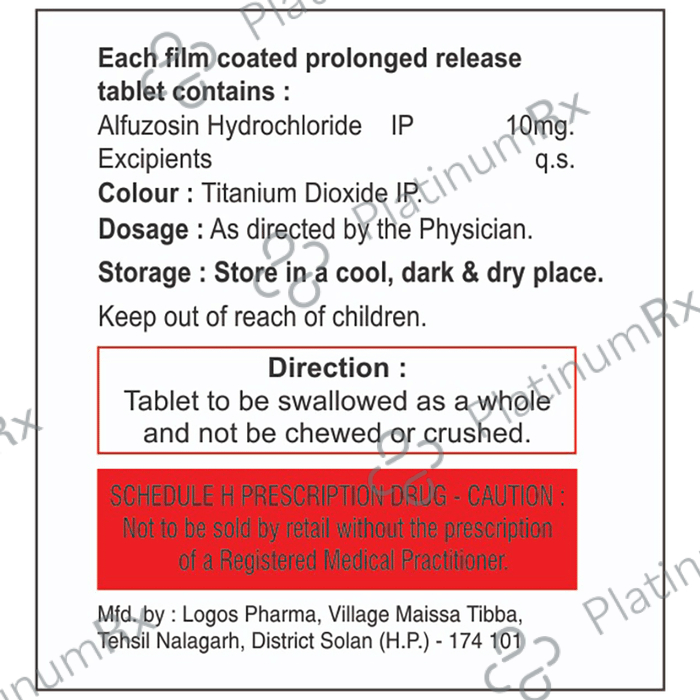 Alfuzosin Tablet