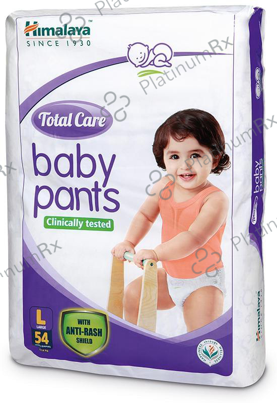 Himalaya Total Care Baby Pants - With Anti-Rash Shield & Wetness Indicator - Size Large 54 diapers