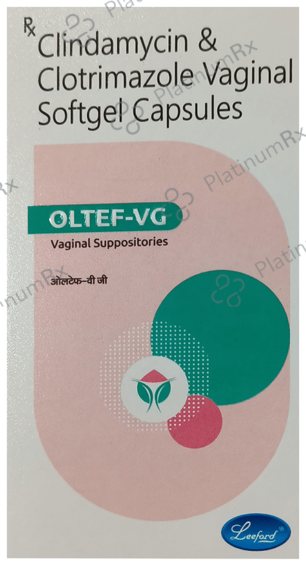 Oltef VG Vaginal Suppositories 100/200mg Cap 3s