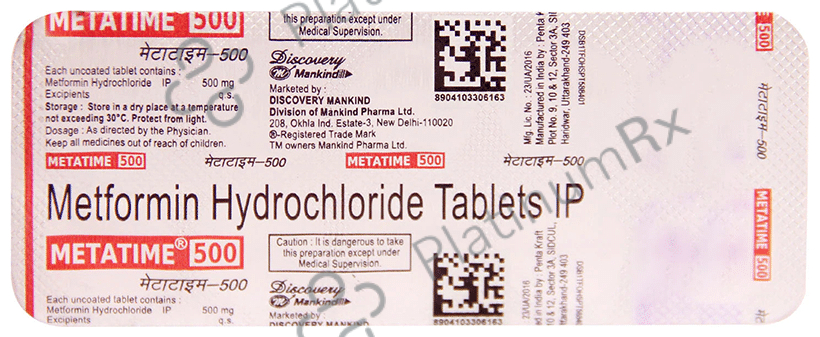 Metatime 500 Tablet 10 Tablet