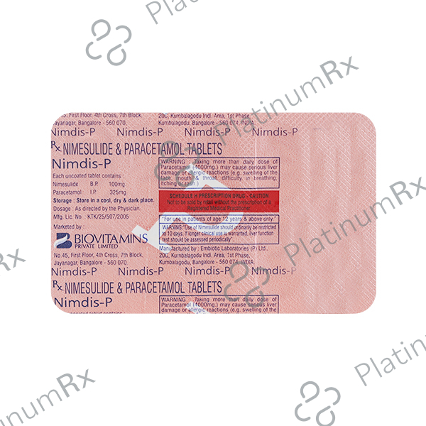 Nimdis P 100/500mg Tablet 10s