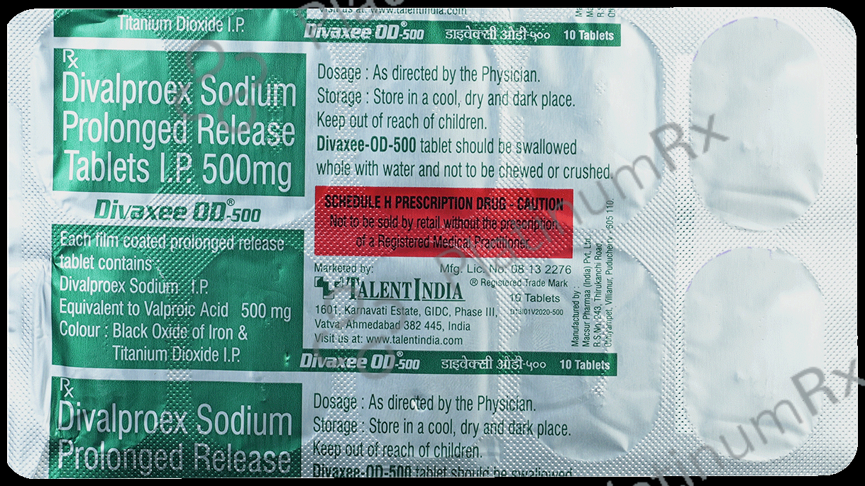 Divaxee OD 500 Tablet PR