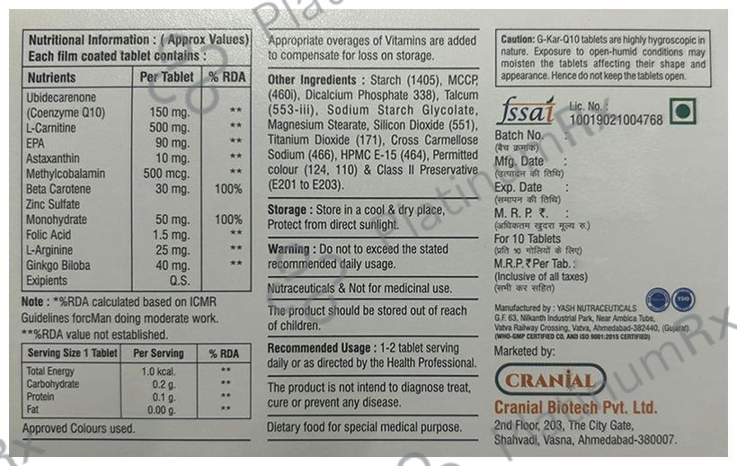 G-Kar-Q10 Tablet