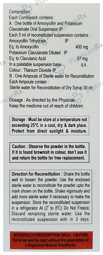 Proteclav Dds 457 Oral Suspension