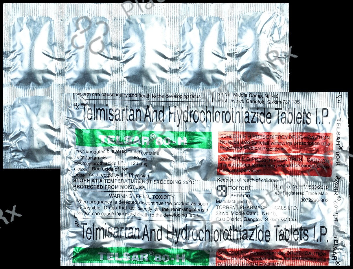 Telsar 12.5/80mg Tab H 10s