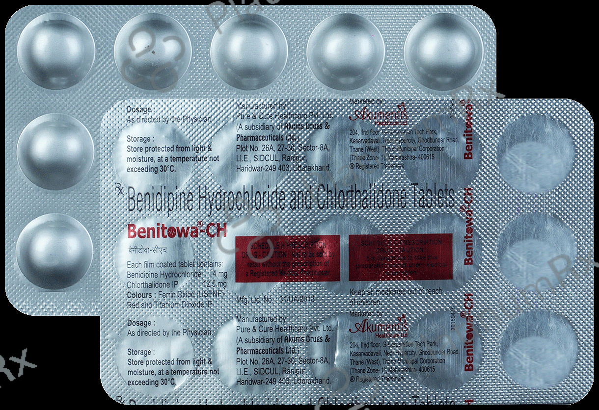 Benidin CH 4/12.5mg Tablet 10s