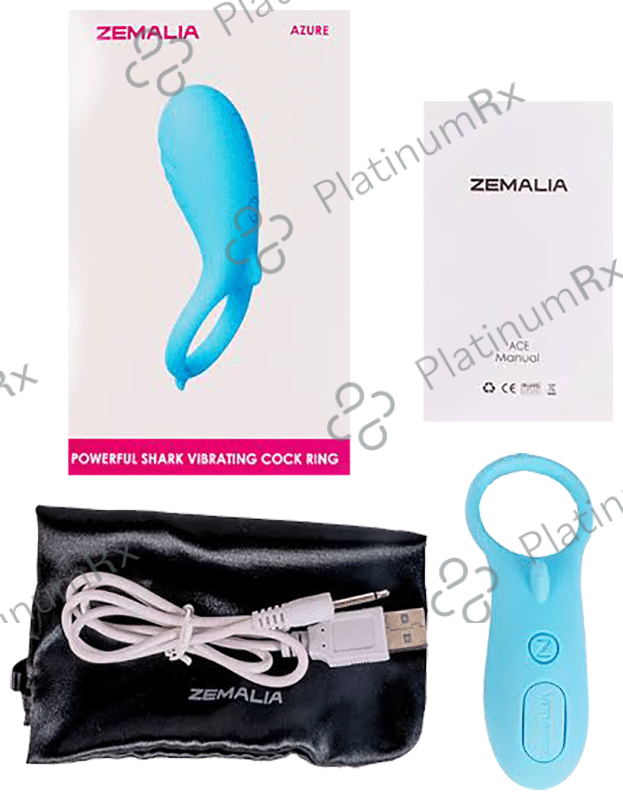 Azure Zemalia Powerful Shark Massager for Men Sky Blue