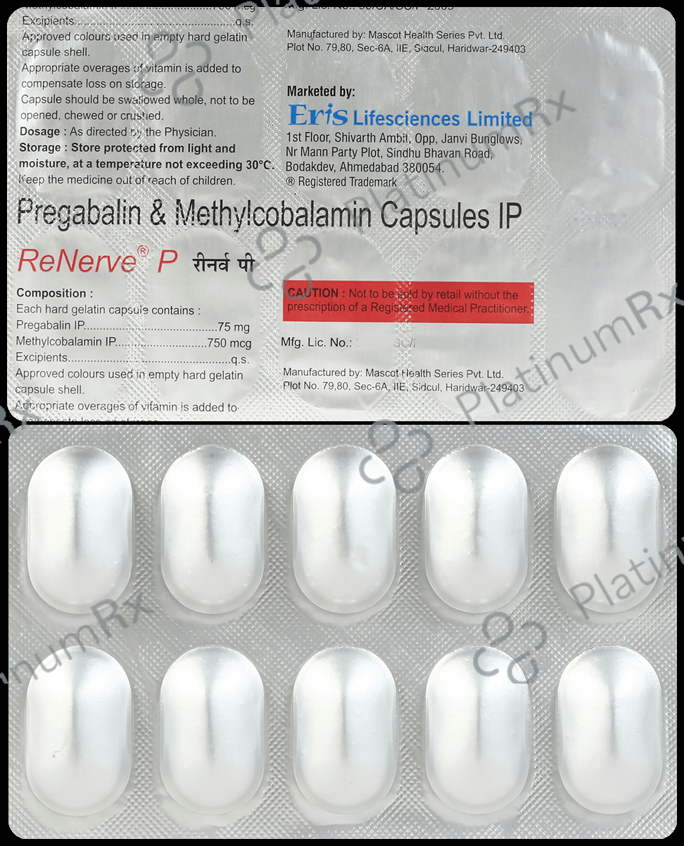 Renerve P 750mcg/75mg Capsule