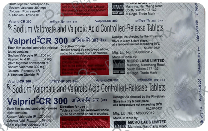 Valprid CR 300 CR 200/87mg Tablet 15s