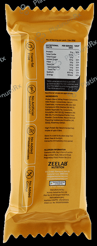 Zeelab Hero Protein Bar (30gm Each) 1 Bar