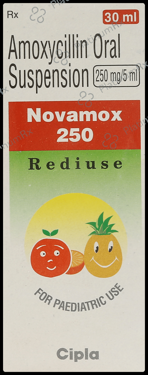 Novamox 250mg Rediuse Oral Suspension 30ml