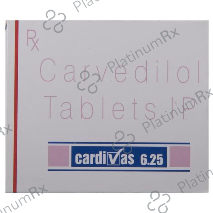 Cardivas 6.25mg Tablet 10s