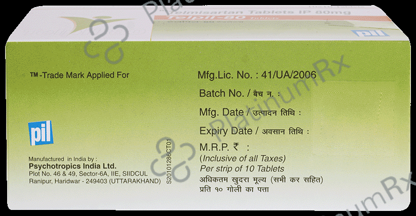Telpil 80mg Tablet