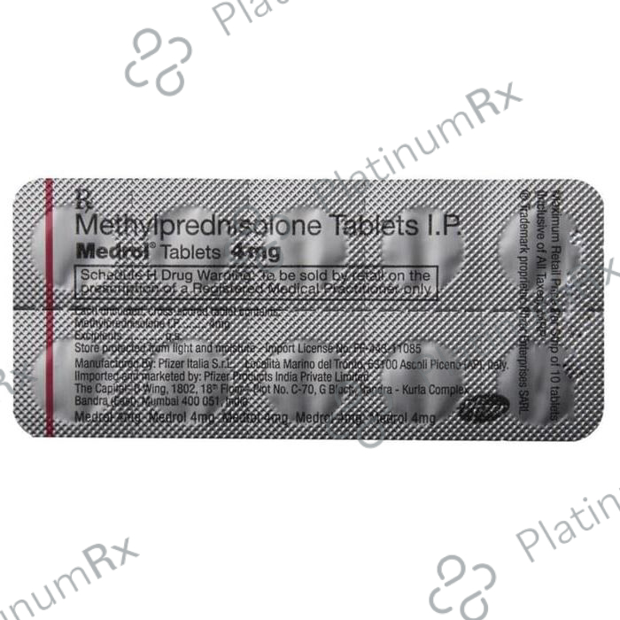 Medrol 4mg Tablet 10s