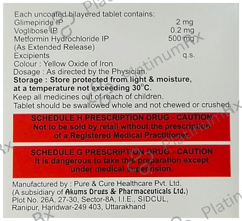 Xenoglim MV2 Tablet ER
