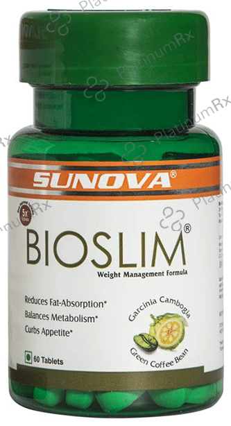 Sunova Bioslim Tablet for Weight Management - Manages Metabolism & Appetite