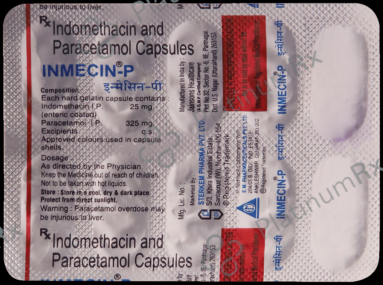 Inmecin P 25mg/325mg Capsule