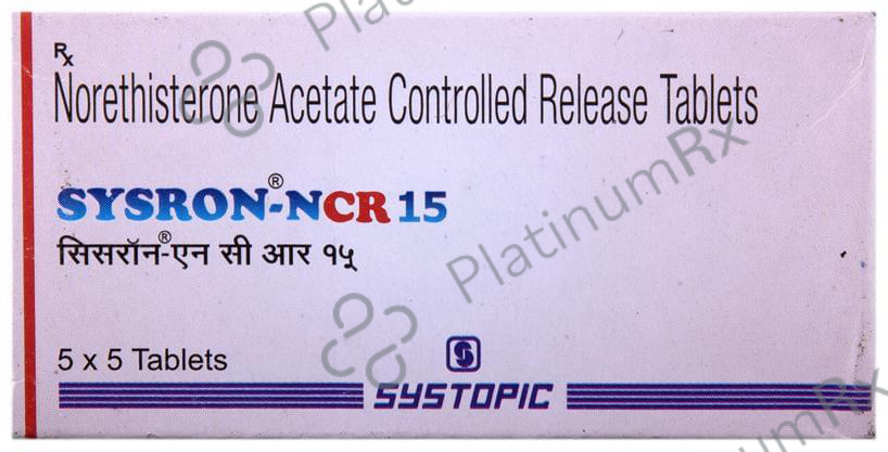 Sysron NCR 15mg Tablet 5s