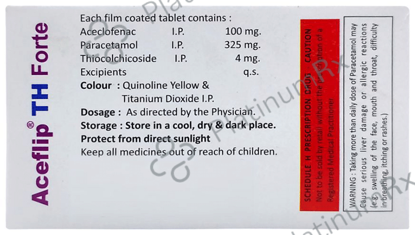 Aceflip TH Forte 4mg/100mg/325mg Tablet