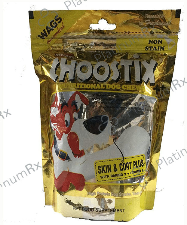 Choostix Skin & Coat Plus Dog Treat Pack of 2