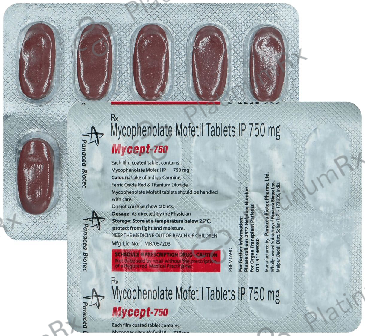 Mycept 750mg Tablet 10s