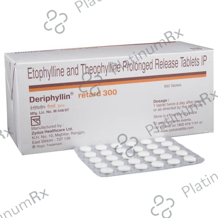 Deriphyllin Retard 231/69mg Tablet PR 30s