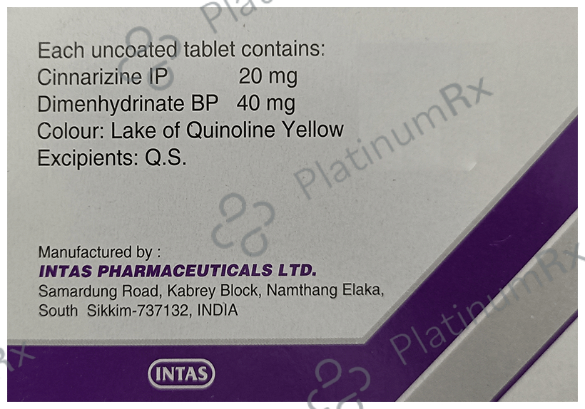 Spinfree 20/40mg Tablet 15s