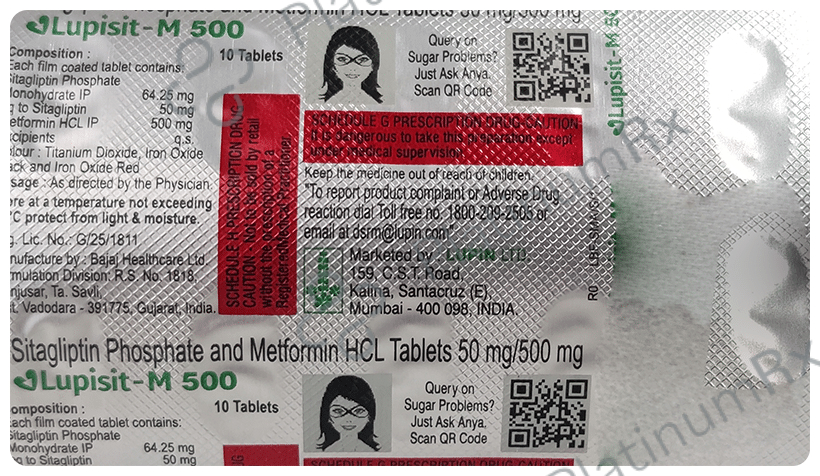 Lupisit M 50/500mg Tablet 10s