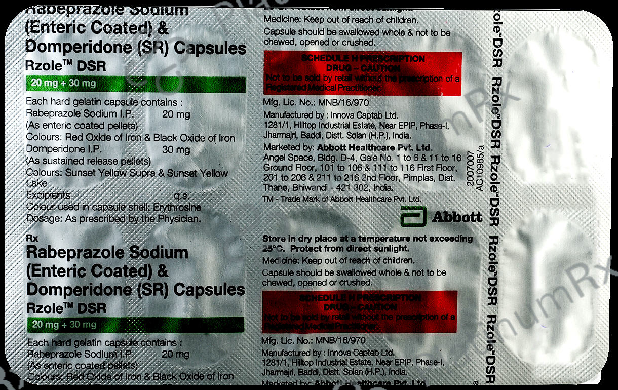 Rzole Dsr 30/20mg Capsule SR 10s