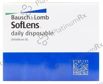 Bausch + Lomb Soflens Daily Disposable Contact Lens Optical Power -3.25 Transparent Spherical