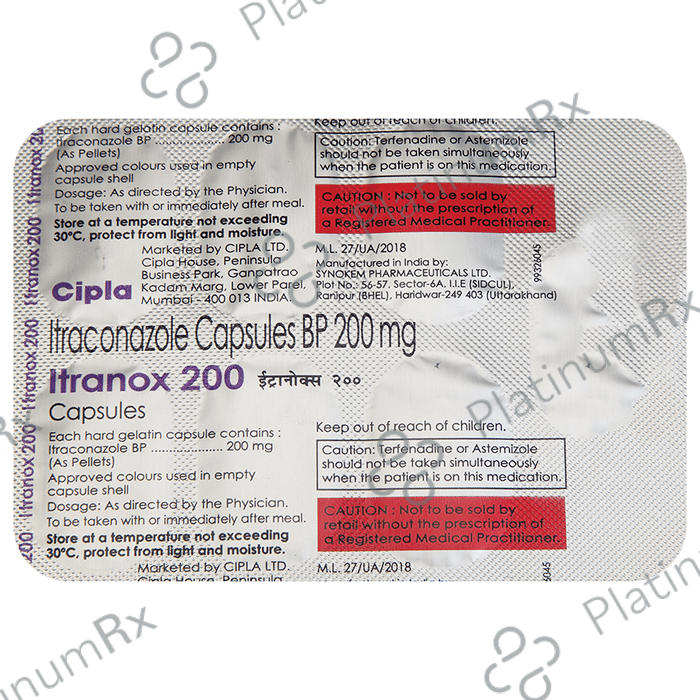 Itranox 200mg Capsule 7s