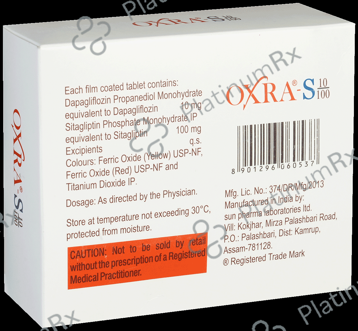 Oxra S 10/100mg Tablet 15s