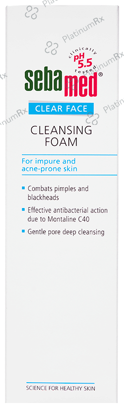 Sebamed Antibacterial Clear Face Cleansing Foam - Combats Pimples & Blackheads