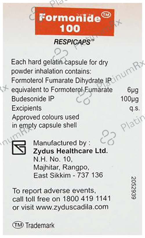 Formonide 6/100mcg Respicap 30s
