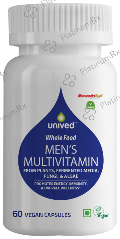 Unived Whole Food Men's Multivitamin Vegan Capsule