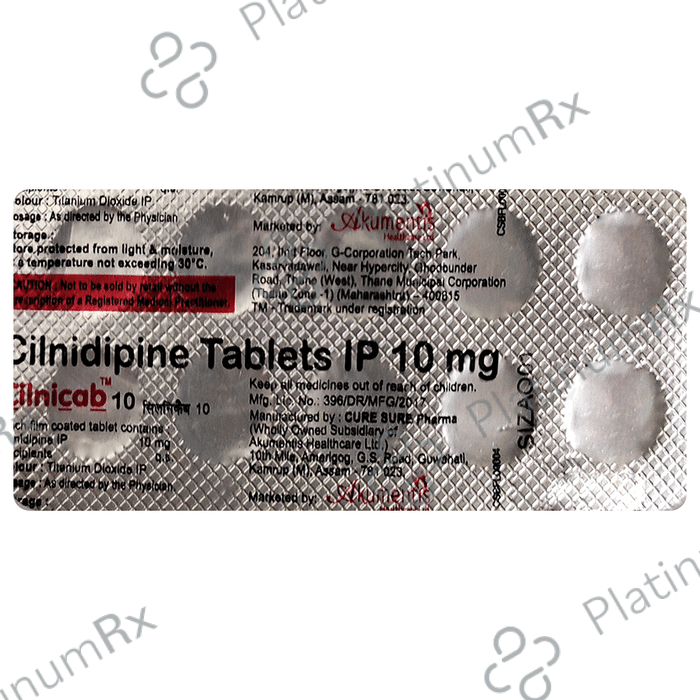 Cilnicab 10mg Tablet 10s