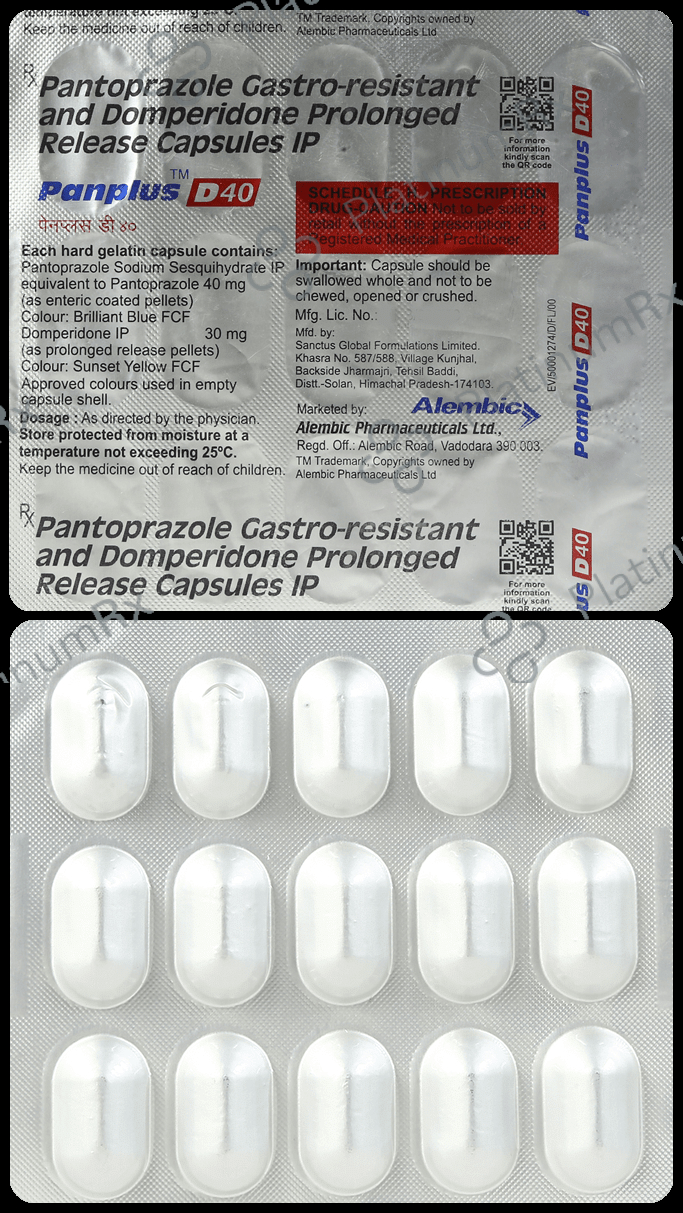 Panplus D 40/30mg Capsule PR 15s