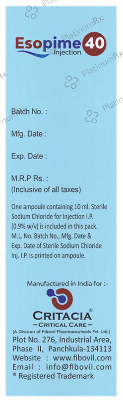 Esopime 40mg Injection
