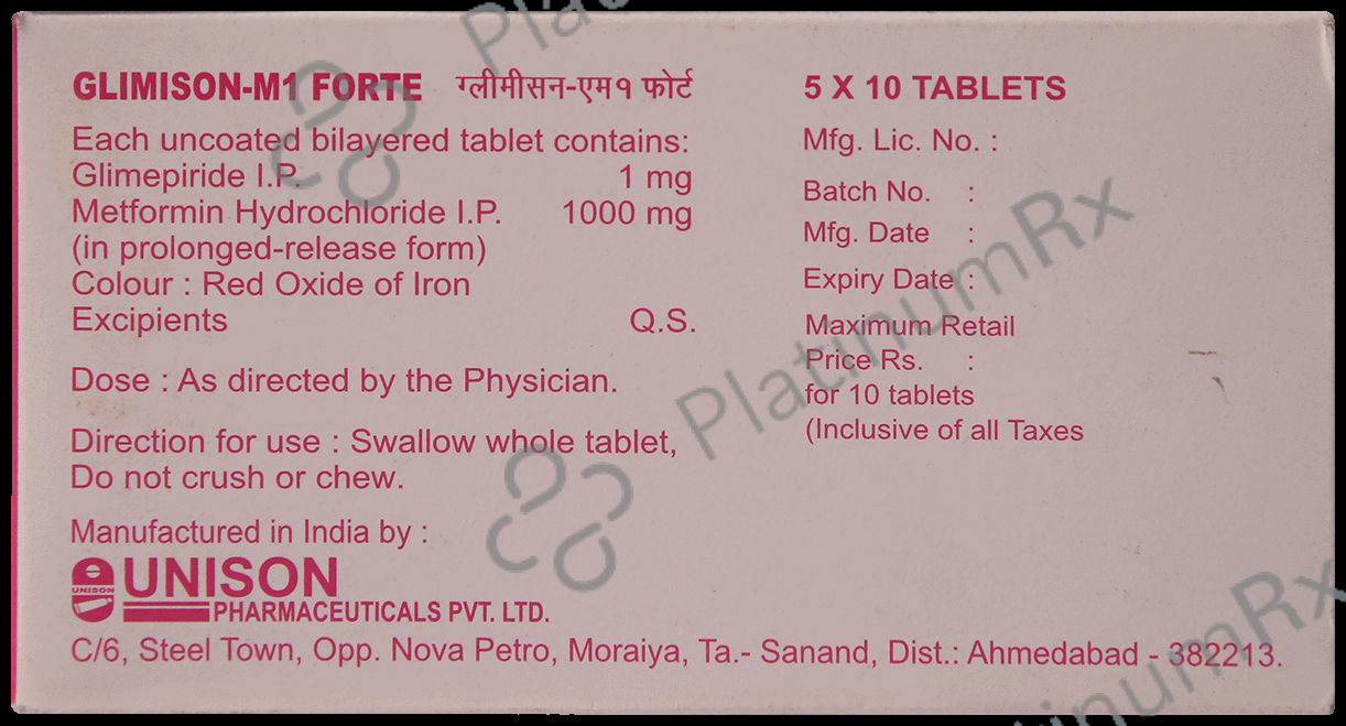 Glimison-M 1 Forte Tablet PR