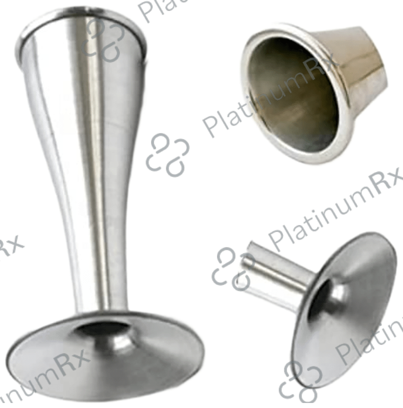 Mowell Fetoscope Foetal Pinard Plastic Stethoscope Gyna Instrument Silver