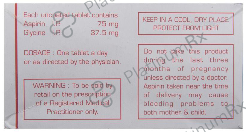 Aspisol 75/37.5mg Tablet 30s